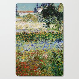 Vincent van Gogh - Flowering Garden Cutting Board