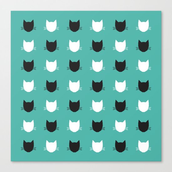 Cat Pattern 03 Canvas Print