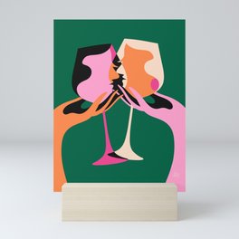 Cheers - emerald  Mini Art Print