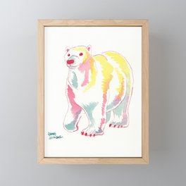Polar Bear Framed Mini Art Print