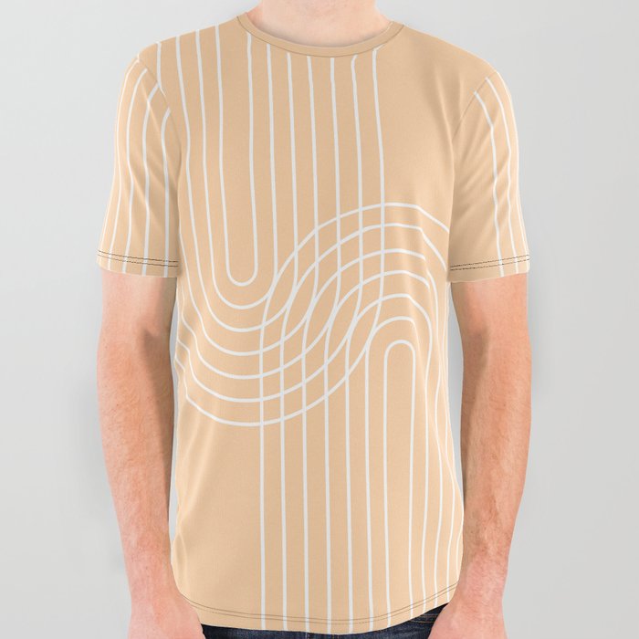 Abstraction_SUNLIGHT_DOUBLE_LINE_POP_ART_1228S All Over Graphic Tee