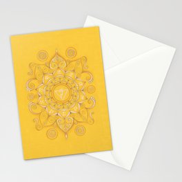 Mandala Chakra Manipura Stationery Cards