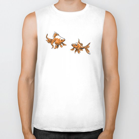 Brushed Goldfish Biker Tank