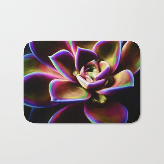 RAINBOW SUCCULENT Bath Mat