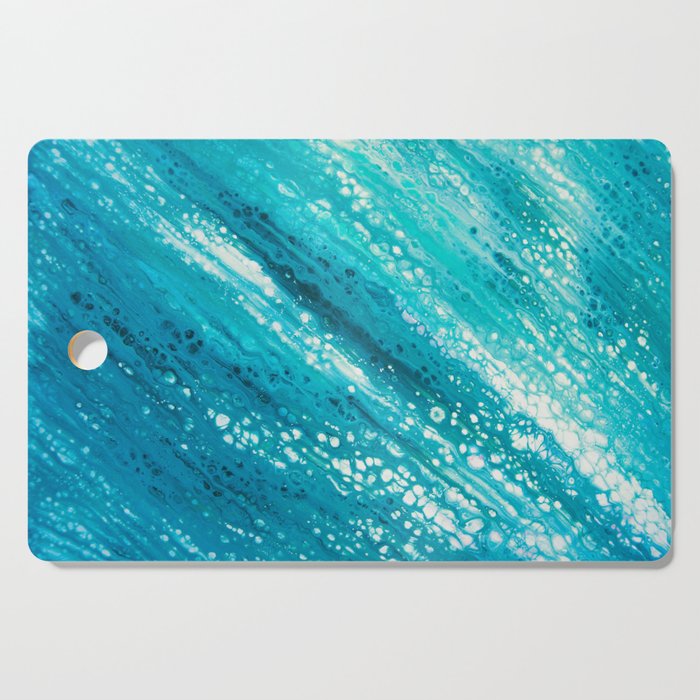 Azure Sun-Speckled Abstract Seascape Cutting Board