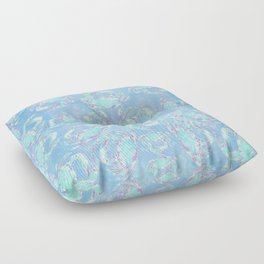 Watercolor blue crab Floor Pillow