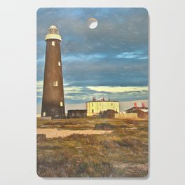 The Old Dungeness Lighthouse as Digital Art Cutting Board
