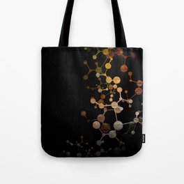 Metallic Molecule Tote Bag
