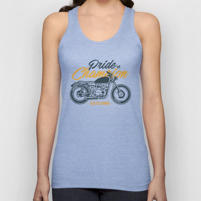 Classic Motorcycle Club Illustration Tank Top