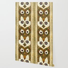 Owl, in the style of Book of Kells Wallpaper