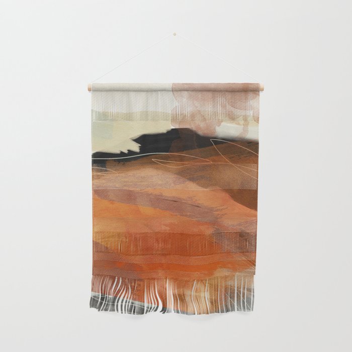 landscape in fall abstract art Wall Hanging