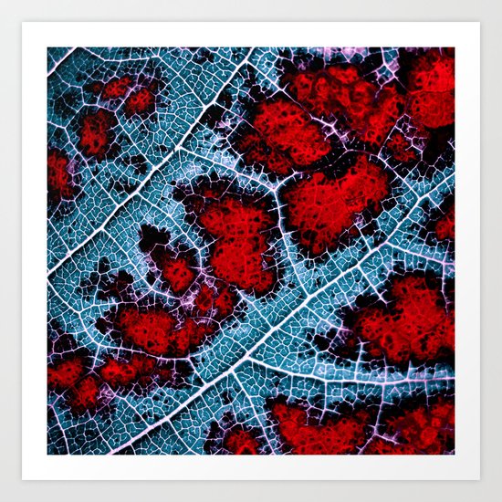 leaf structure macro III Art Print