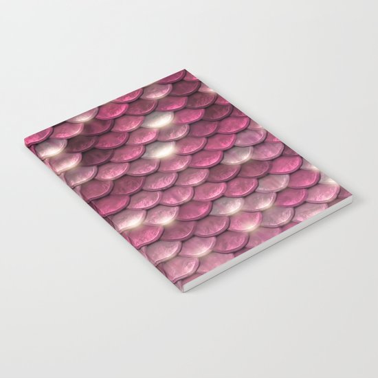 Pink sparkling scales Notebook