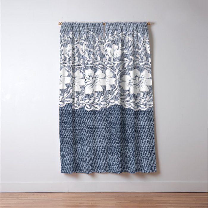 Denim Lace 1 Blackout Curtain By Julianarw Society6