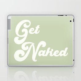 Get Naked in Green Laptop Skin