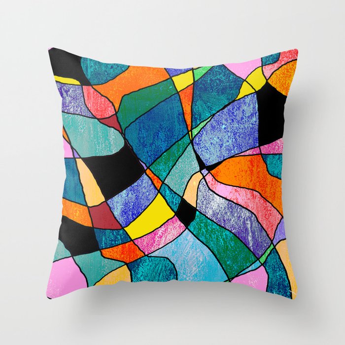 Pretty Plaid Throw Pillow