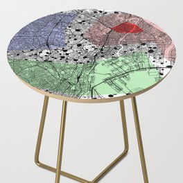 TOKYO Japan - collage city map Side Table