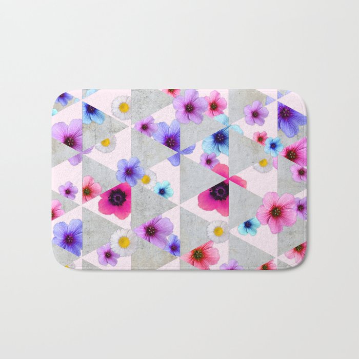 Playing with Flowers Bath Mat
