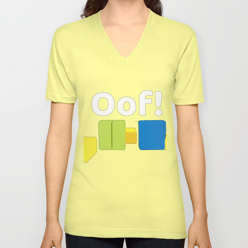 Roblox Oof Gaming Noob Unisex V Neck By Joperquot Society6 - roblox oof gaming noob unisex v neck