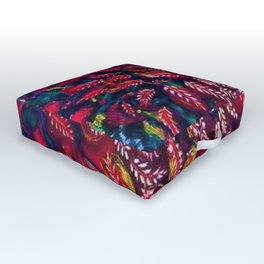 Flowers of the Red Tree, Crimson King Tree by Seraphine Louis Outdoor Floor Cushion