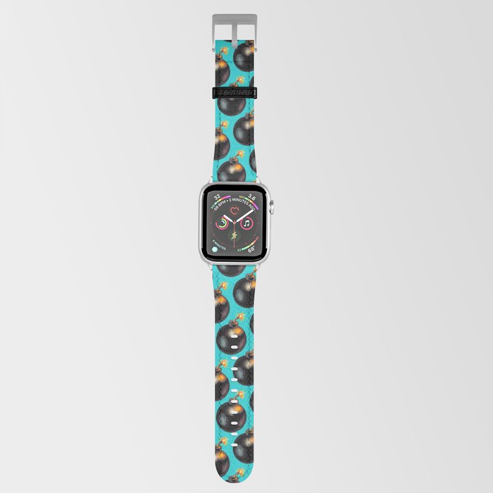 Bomb Pattern - Blue Apple Watch Band