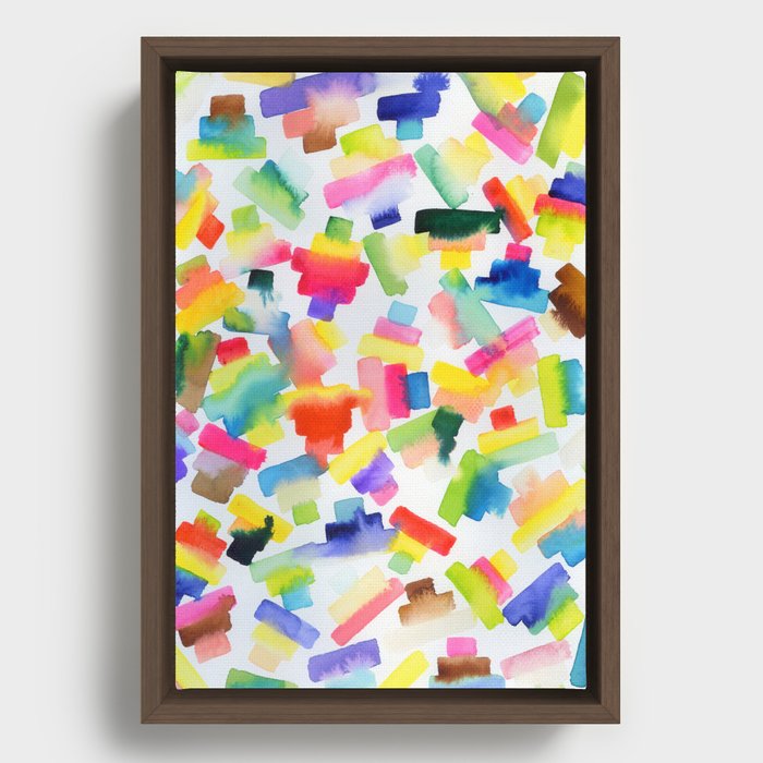 abstract candy Framed Canvas