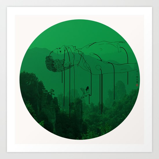 Leaving for heaven/下一站天国 Art Print