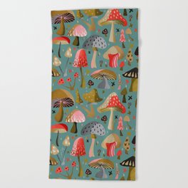 Mushroom Collection – Mint Beach Towel