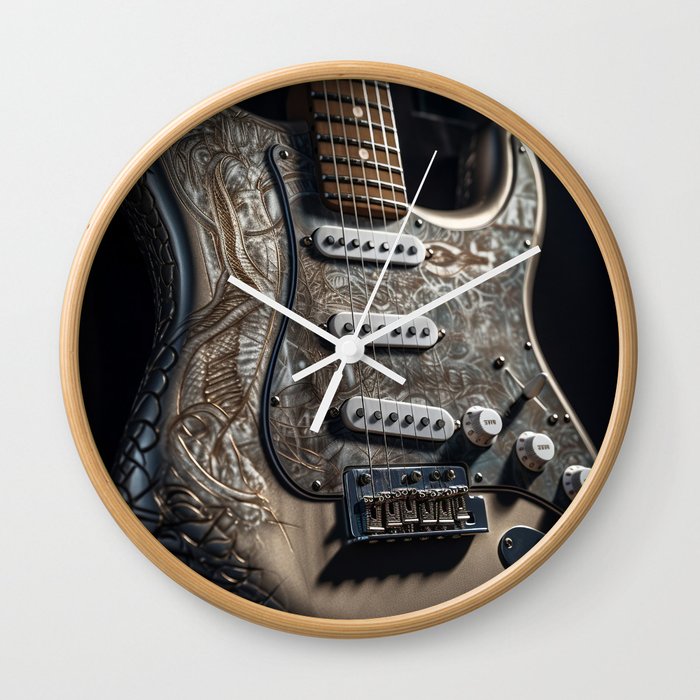 Hela Stratocaster Electric Guitar Wall Clock