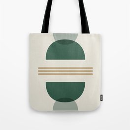 Emerald Abstract Half Moon 2 - Green Tote Bag
