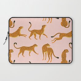 Leopard jaguar pink memphis pattern Laptop Sleeve