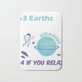 Planetary Science  Uranus Shirt For Astrophysicians Bath Mat
