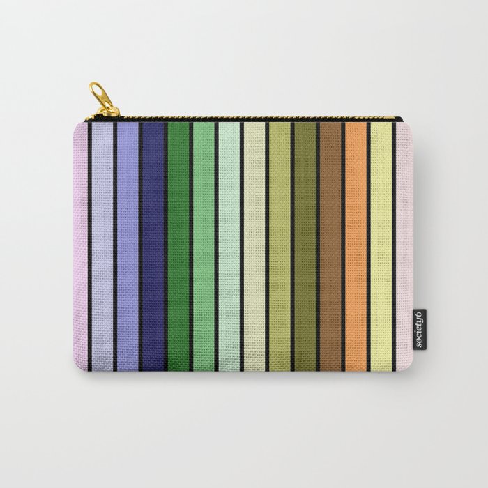 MULTICOLORED STRIPES (abstract pattern) Carry-All Pouch