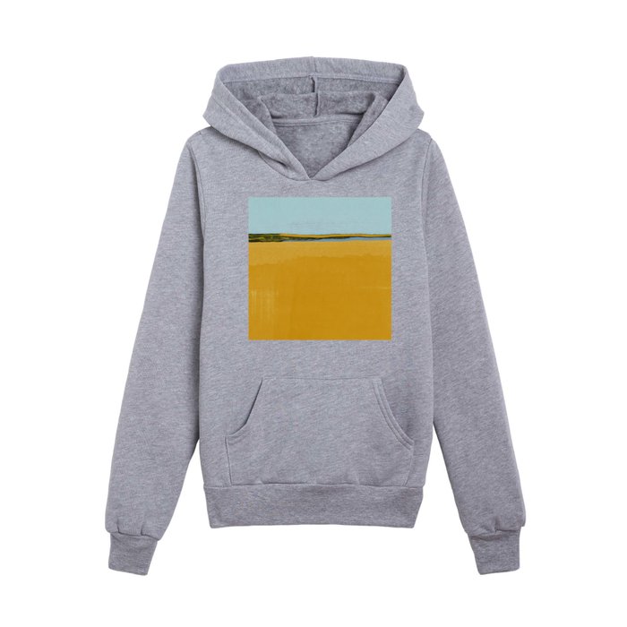 Where Blue Meets Gold Kids Pullover Hoodie