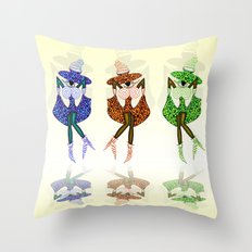 CAN CAN GIRLS Throw Pillow