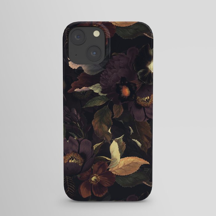 Vintage & Shabby Chic - Flowers at Night iPhone Case