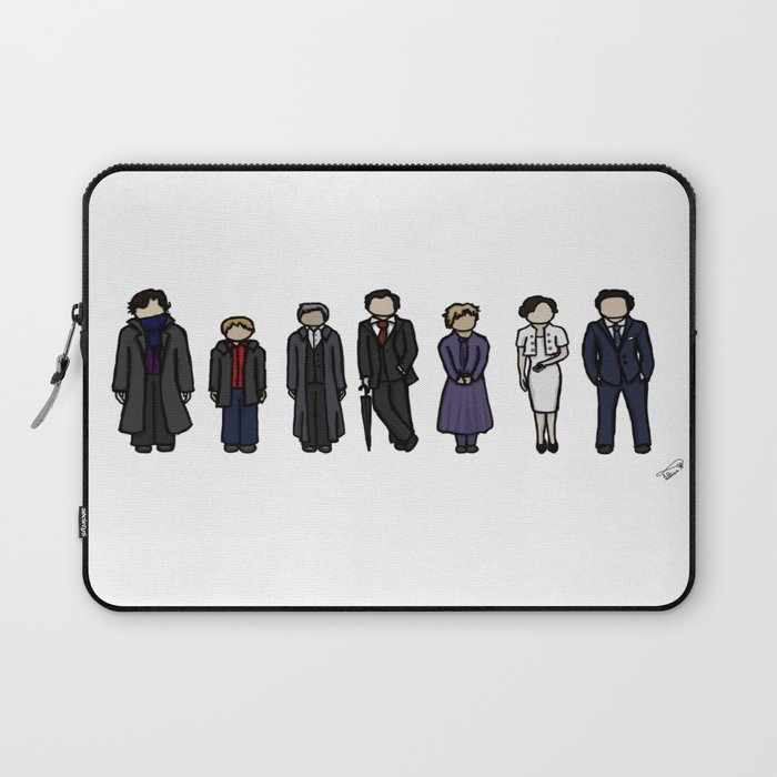 Characters of Sherlock Laptop Sleeve