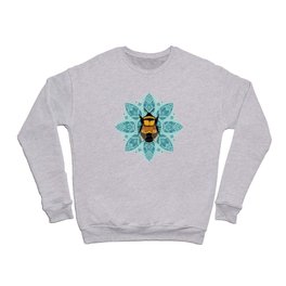 Bumblebee Mandala Flower Crewneck Sweatshirt