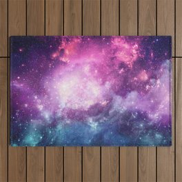 Universe dust space with stars Outdoor Rug