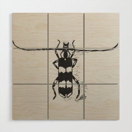 Banded Alder Borer Beetle Wood Wall Art
