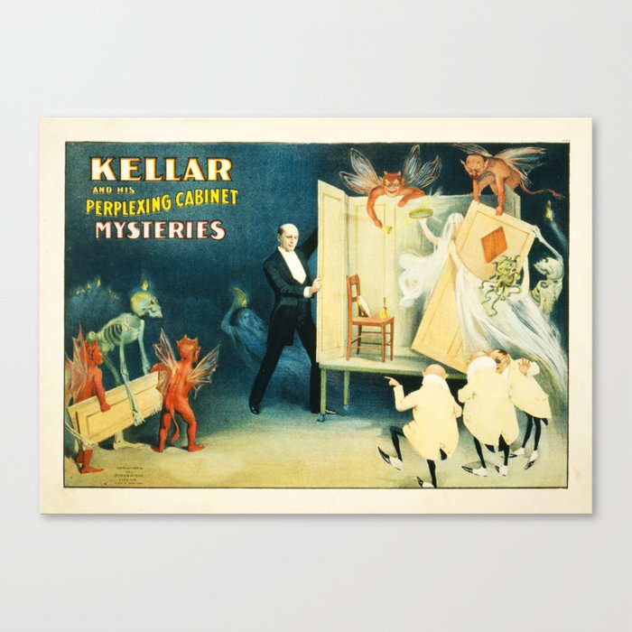 Vintage Kellar magic poster Canvas Print