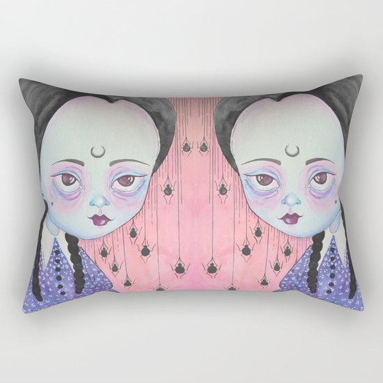 Wednesday’s child is full of woe Rectangular Pillow