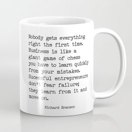 Successful entrepreneurs - Richard Branson quote Coffee Mug