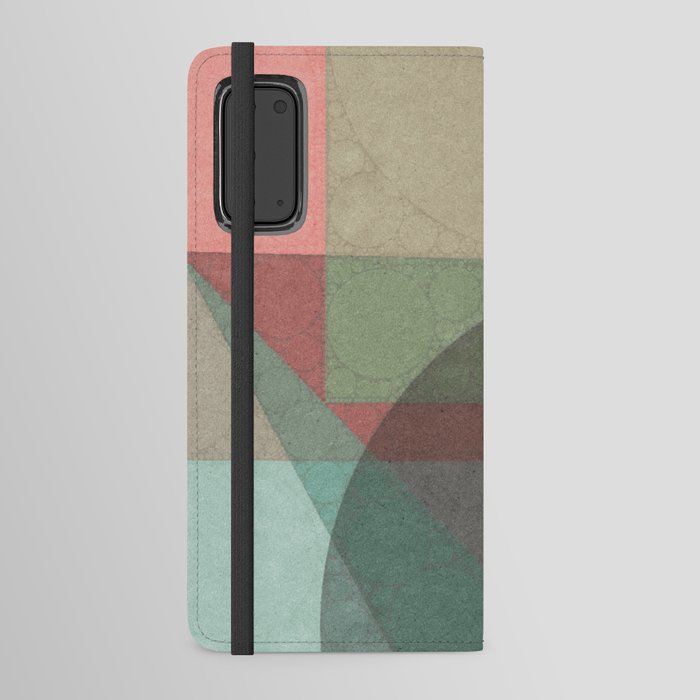 Pastel Geometric Shapes Android Wallet Case