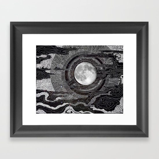 Moon Glow Framed Art Print