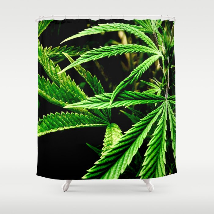 Embracing Cannabis Shower Curtain