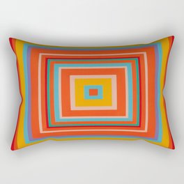"Blood Orange Fizzle"   Op art Rectangular Pillow
