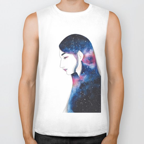 Space Girl Biker Tank