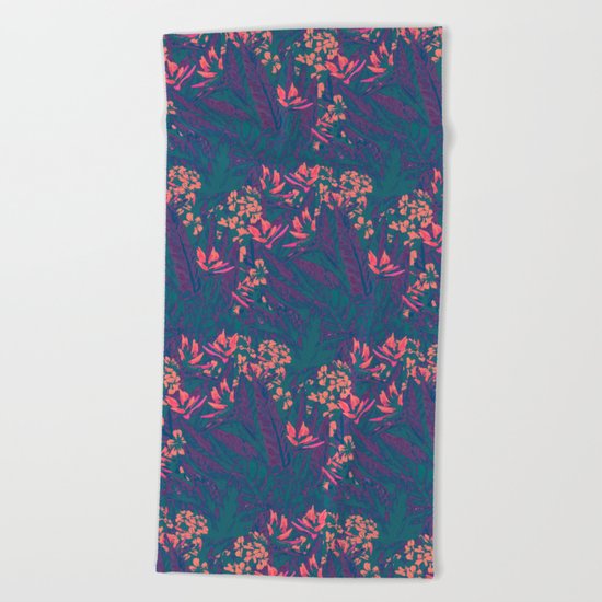 Tropical Paradise: Purple Haze Beach Towel