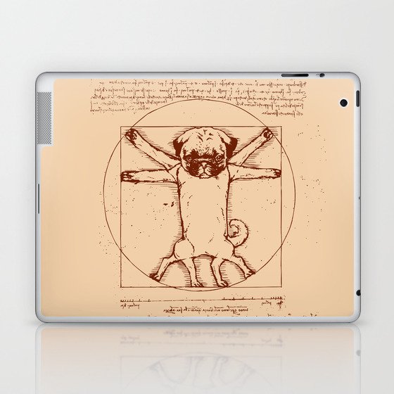 Vitruvian pug Laptop & iPad Skin
